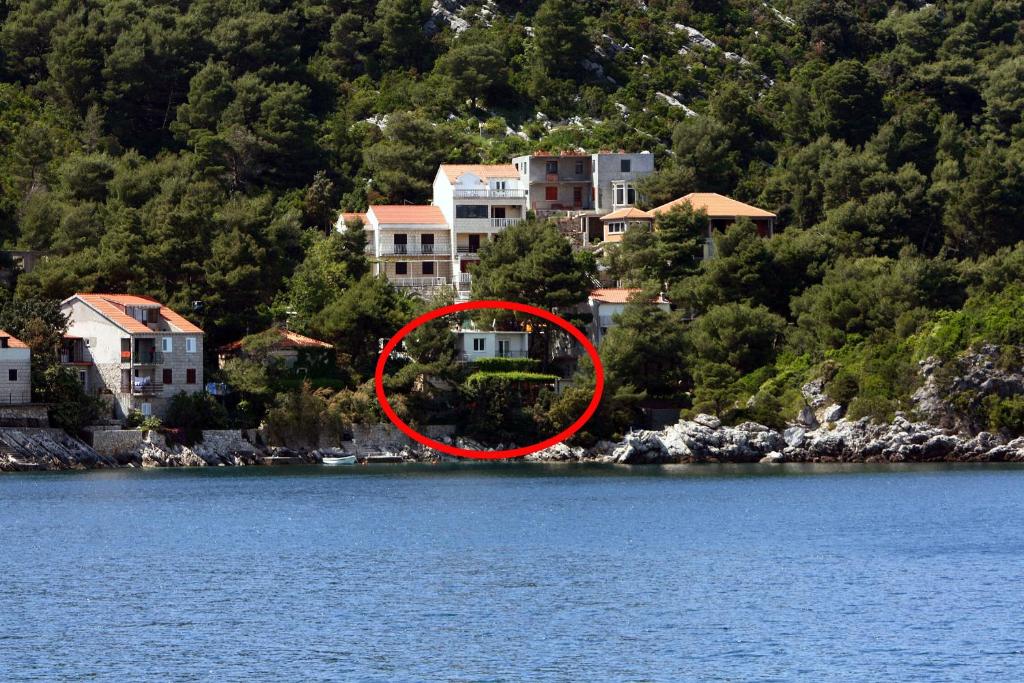 a house on the shore of a body of water at Apartments by the sea Sobra, Mljet - 4936 in Babino Polje