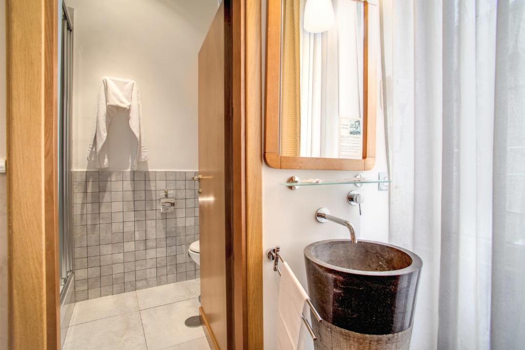 Koupelna v ubytování Hotel Marcantonio