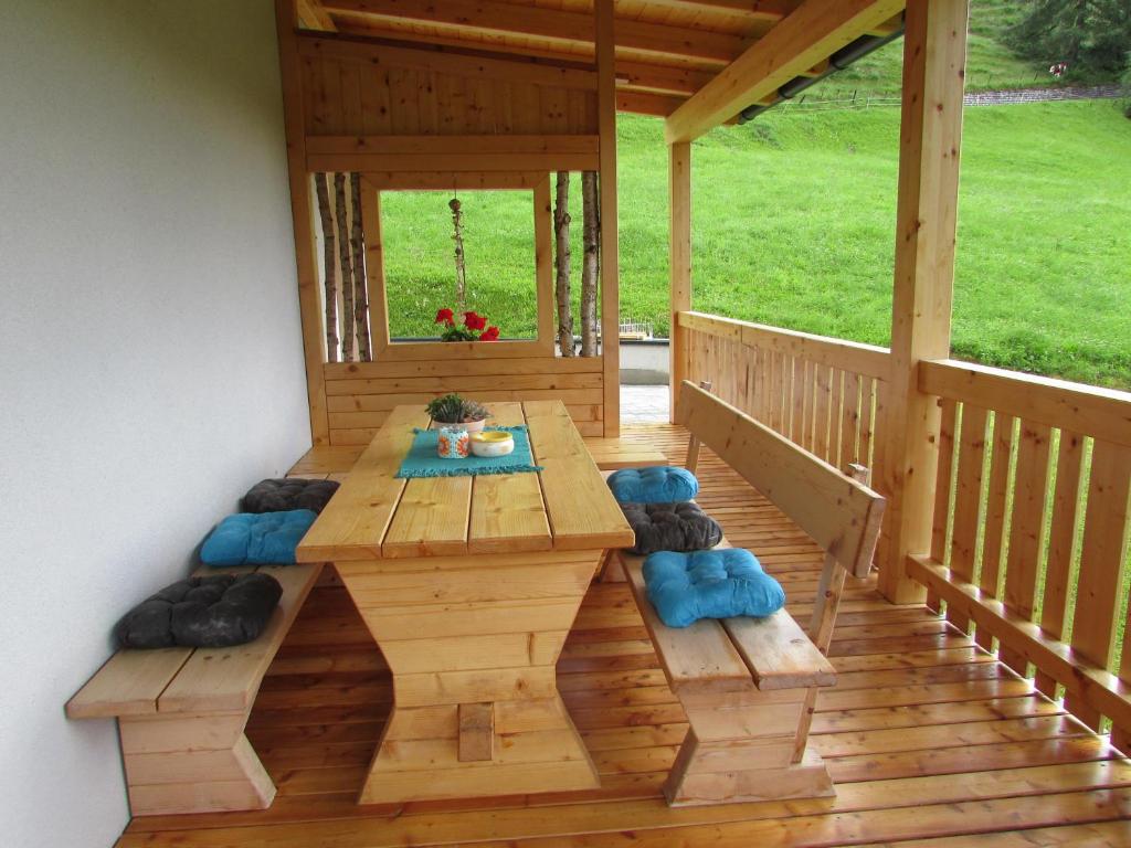 Balkón nebo terasa v ubytování Ferienhaus Priller
