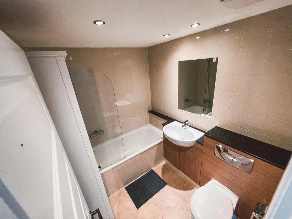 Koupelna v ubytování Broc House Suites