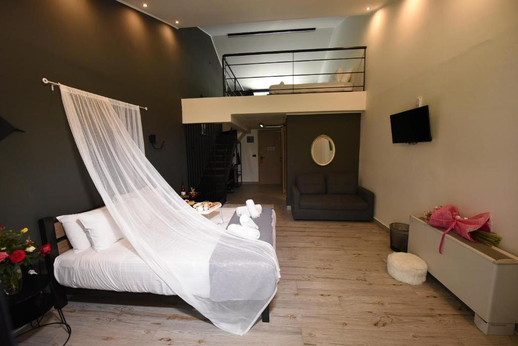 TV a/nebo společenská místnost v ubytování Hotel Koferita