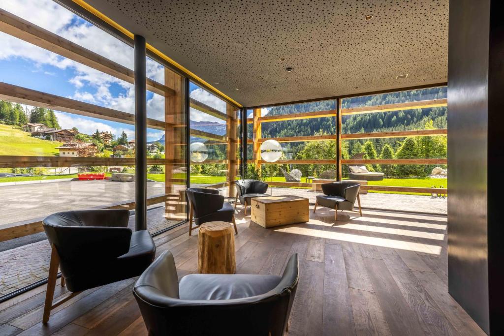 Posezení v ubytování Hotel Cristallo - Wellness Mountain Living