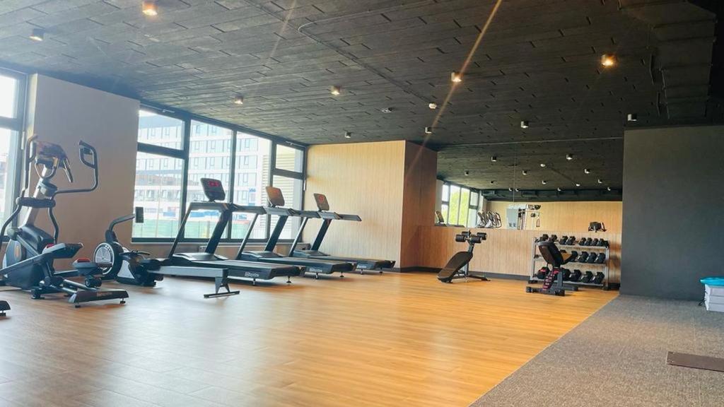 Fitness centrum a/nebo fitness zařízení v ubytování POLANKI AQUA INDUSTRIAL nielimitowany dostęp do BASENÓW - SAUN - miejsce postojowe FREE