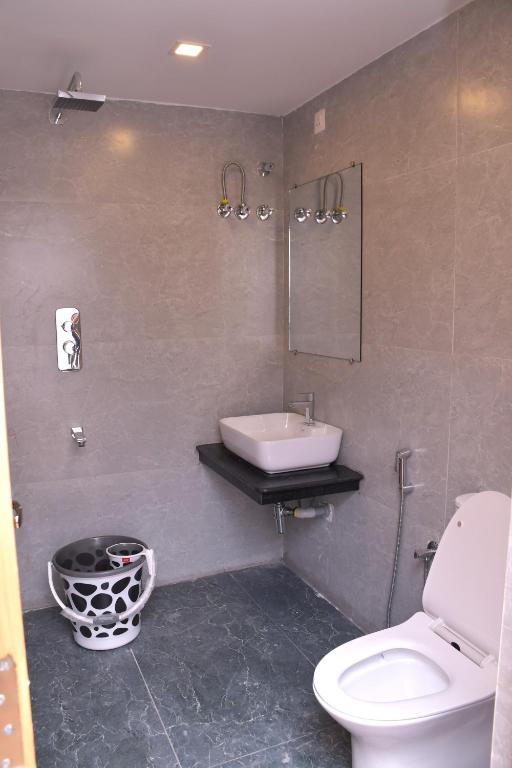 Koupelna v ubytování Hotel Bluestone