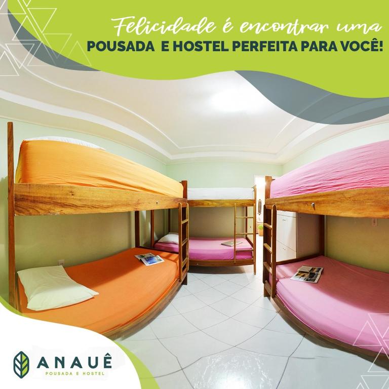 Postel nebo postele na pokoji v ubytování Anauê Pousada e Hostel