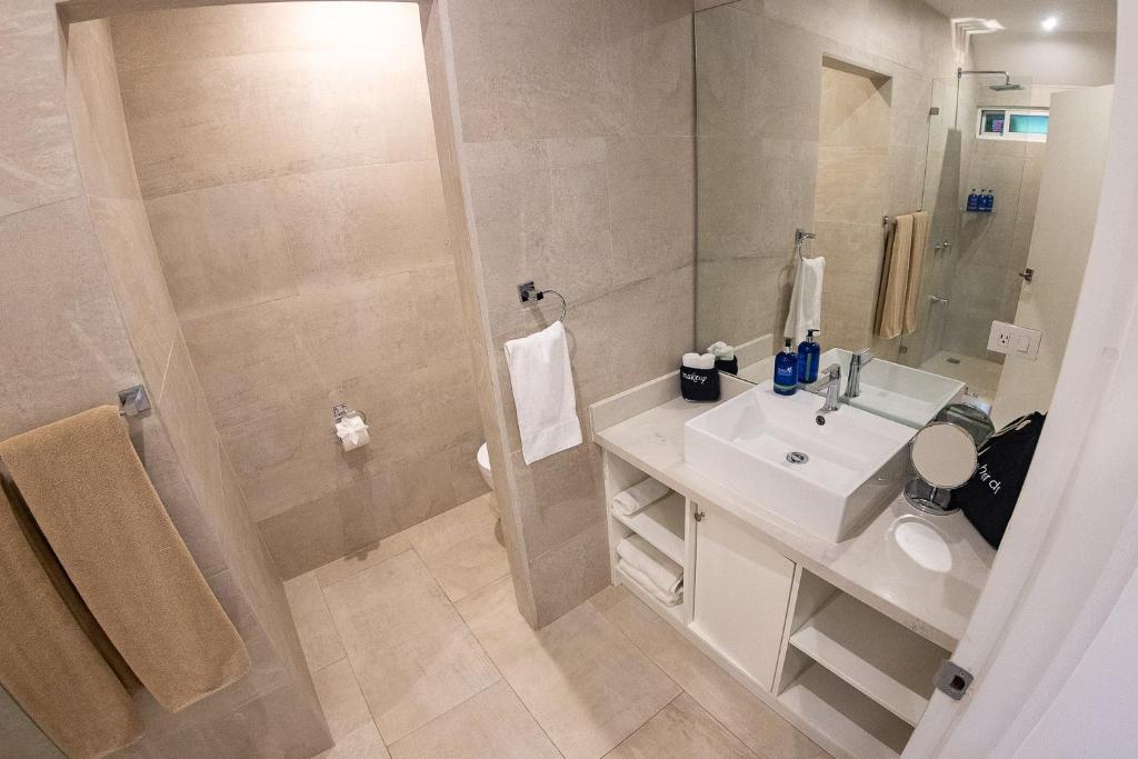 Koupelna v ubytování Aves Hotel Montezuma