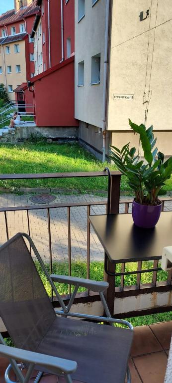 Balkón alebo terasa v ubytovaní Apartament Ski Sudety Kowary