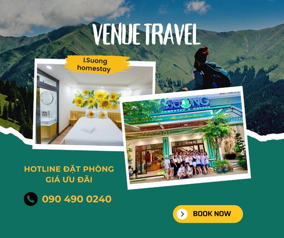 a collage of photos of a hotel in a mountain at LSuong - Homestay & Coffee - Venuestay in Quy Nhon