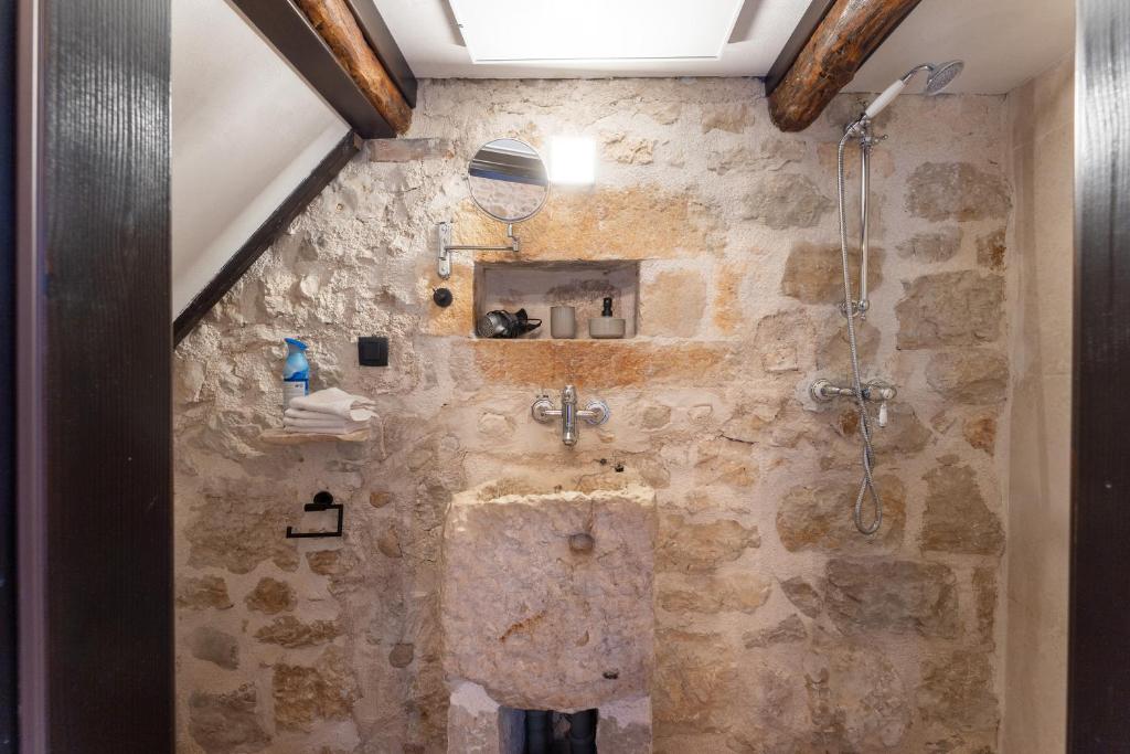 Koupelna v ubytování Casa-Pietra Porec