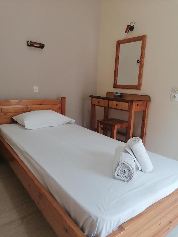 Postel nebo postele na pokoji v ubytování Aquarius