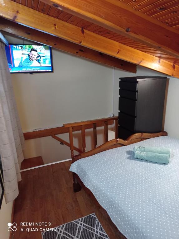 Postel nebo postele na pokoji v ubytování Bratis House