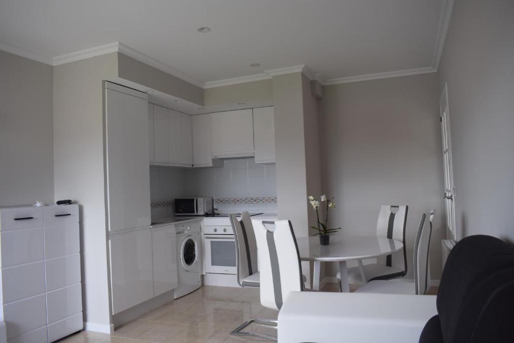 Kuchyň nebo kuchyňský kout v ubytování MARAVILLOSO APARTAMENTO VILANOVA DE AROUSA