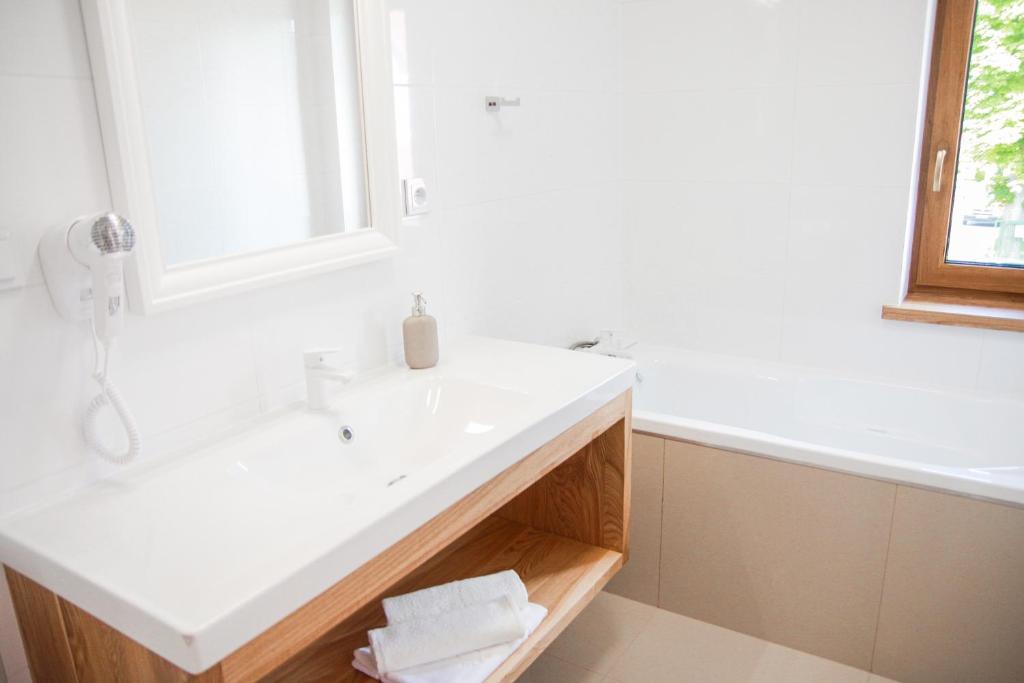 Kúpeľňa v ubytovaní Apartament Ósemka