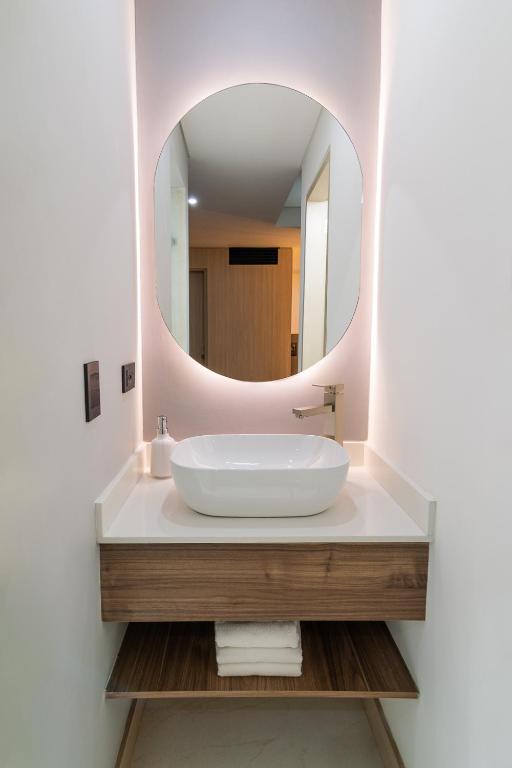 Koupelna v ubytování Hotel Zona A