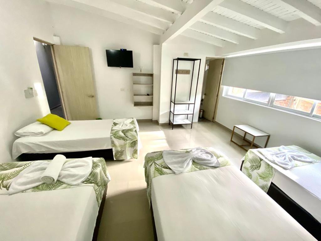Postel nebo postele na pokoji v ubytování Biohotel Rio Claro