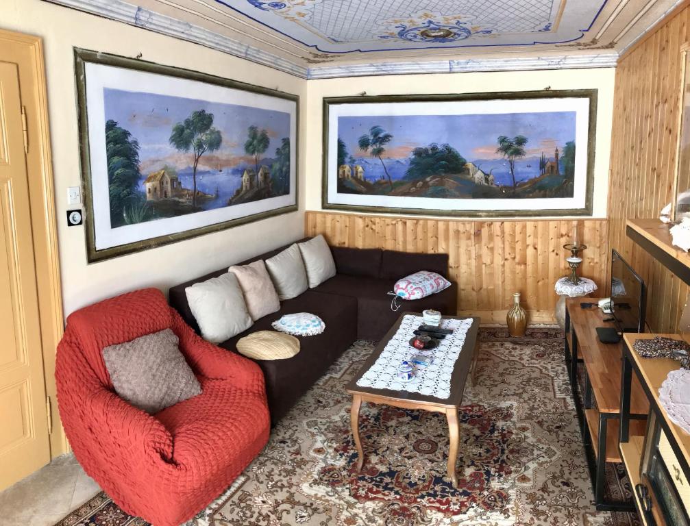 Televízia a/alebo spoločenská miestnosť v ubytovaní Holiday house with a parking space Viganj - Podac, Peljesac - 10141