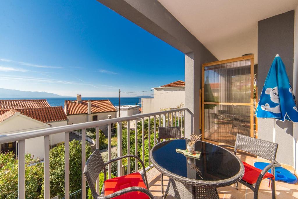 Balkón alebo terasa v ubytovaní Apartment Brist 11078c