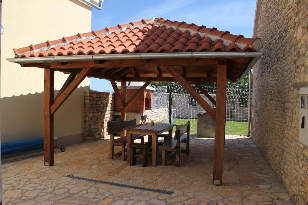 Patio nebo venkovní prostory v ubytování Family friendly house with a swimming pool Gluici, Krka - 11337
