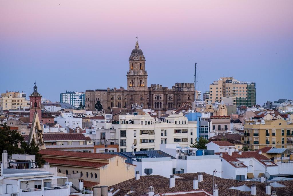 Výhľad na mesto Malaga alebo výhľad na mesto priamo z apartmánu