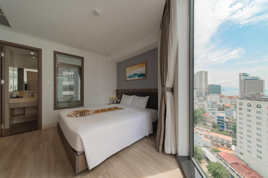 Phòng Deluxe Giường Đôi Nhìn ra Thành phố