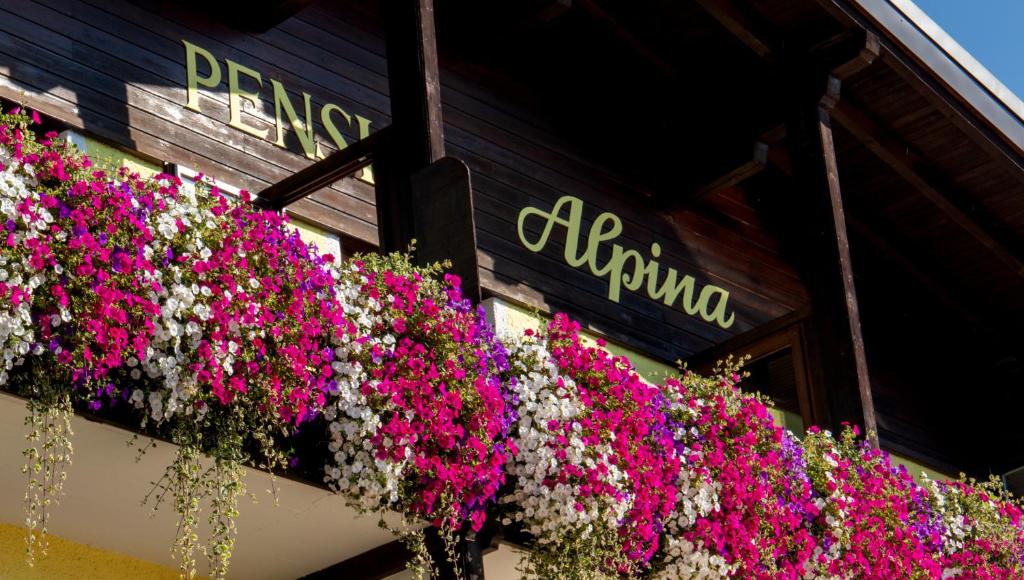 Vonkajšia záhrada v ubytovaní Café Pension Alpina