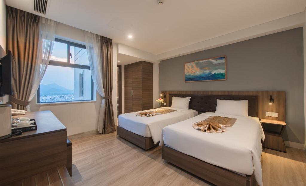 Phòng Deluxe có 2 Giường Đơn Nhìn ra Thành phố