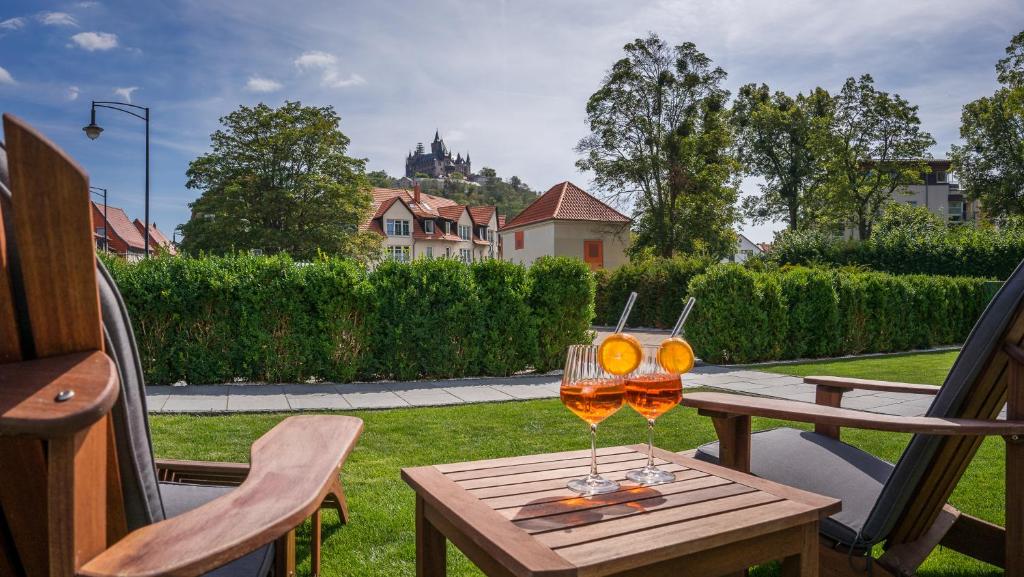 Nápoje v ubytování Boutiquehotel Schloßpalais