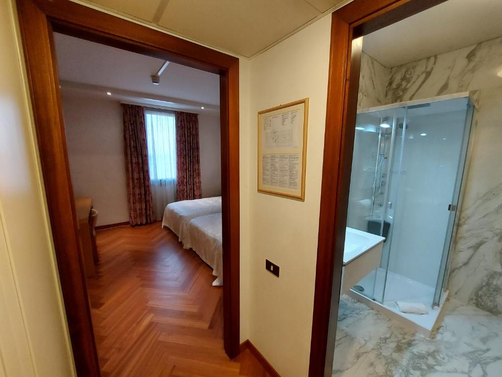Koupelna v ubytování Hotel Posta 77