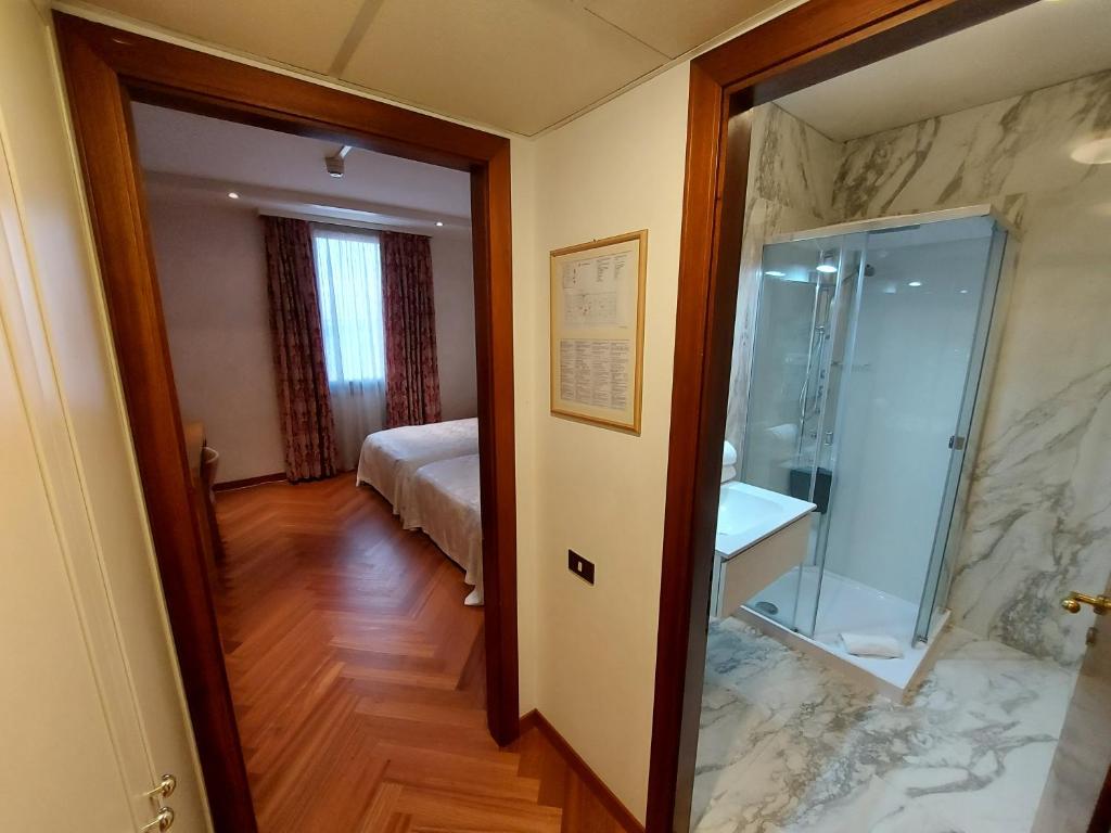 Koupelna v ubytování Hotel Posta 77
