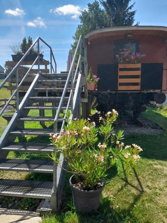 Zahrada ubytování Eisenbahnromantik im Urlaub