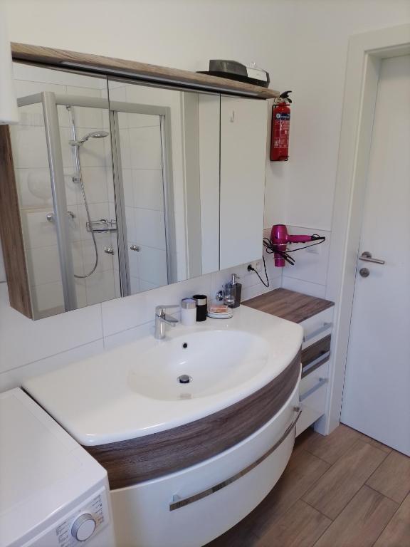 Koupelna v ubytování Ferienwohnung Krenn