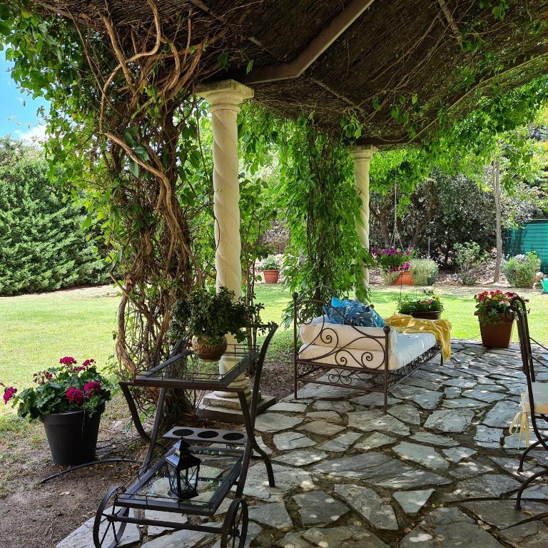 Vonkajšia záhrada v ubytovaní Villa Prana