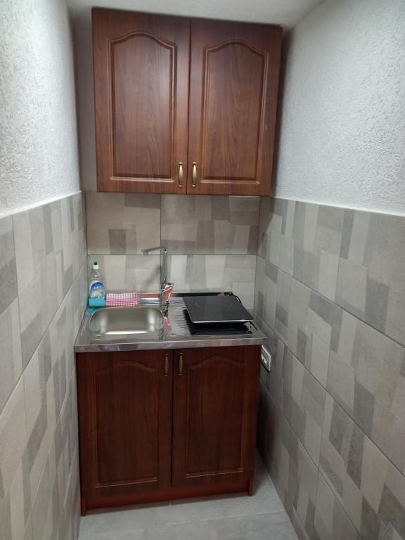 Kuchyň nebo kuchyňský kout v ubytování Guest House RG