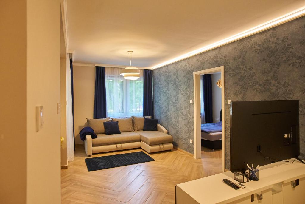 Telewizja i/lub zestaw kina domowego w obiekcie SUNLIGHT Blue - Szeged
