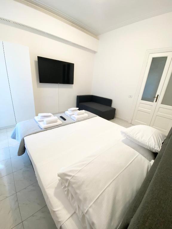 Postel nebo postele na pokoji v ubytování Art Atelier Apartments