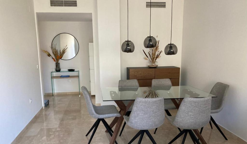 A seating area at Oasis Costalita Estepona II