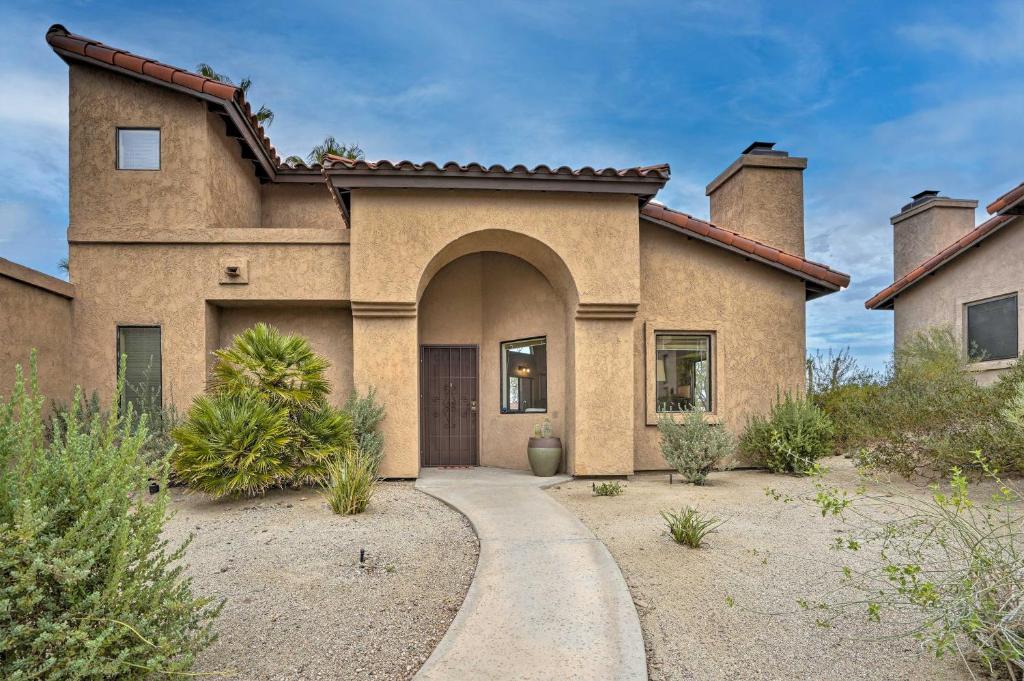 a house with a walkway in front of it at Borrego Springs Retreat with Grill and Patio! in Borrego Springs