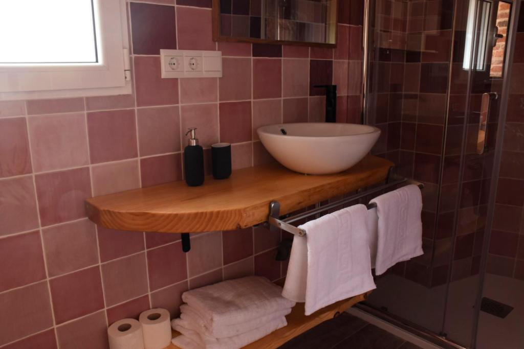 Koupelna v ubytování Apartamentos Tierra y Arte