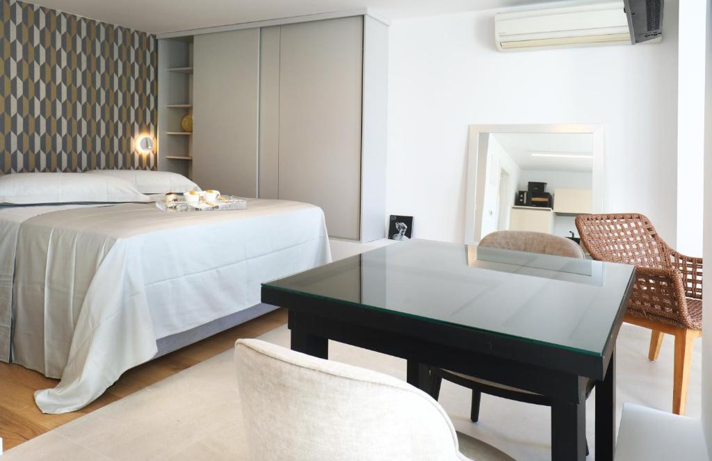 Posteľ alebo postele v izbe v ubytovaní Apartments villa Ladini