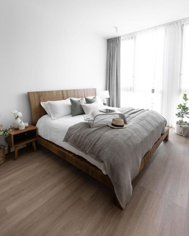 Postel nebo postele na pokoji v ubytování Residencias Cityzen cerca del Aeropuerto