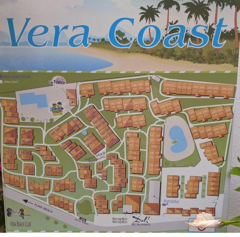 Plan piętra w obiekcie Apartamento jardines tropicales dos piscinas vera playa las marinas urbanización vera coast