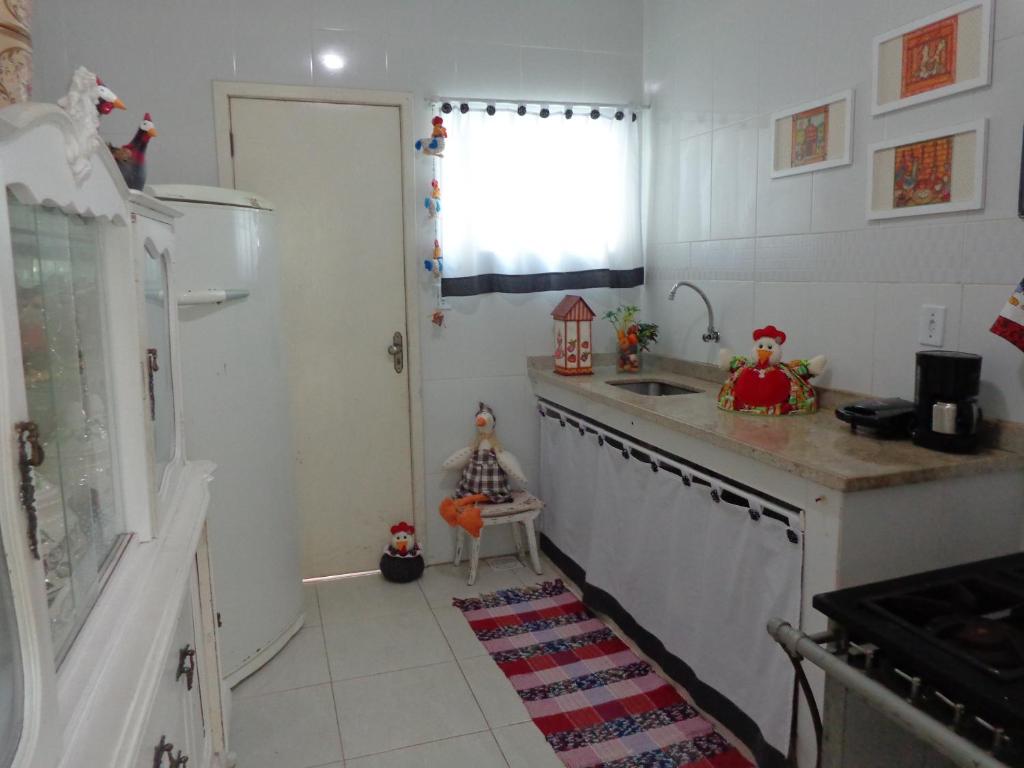 A cozinha ou cozinha compacta de Hostel e Pousada Maria Maria