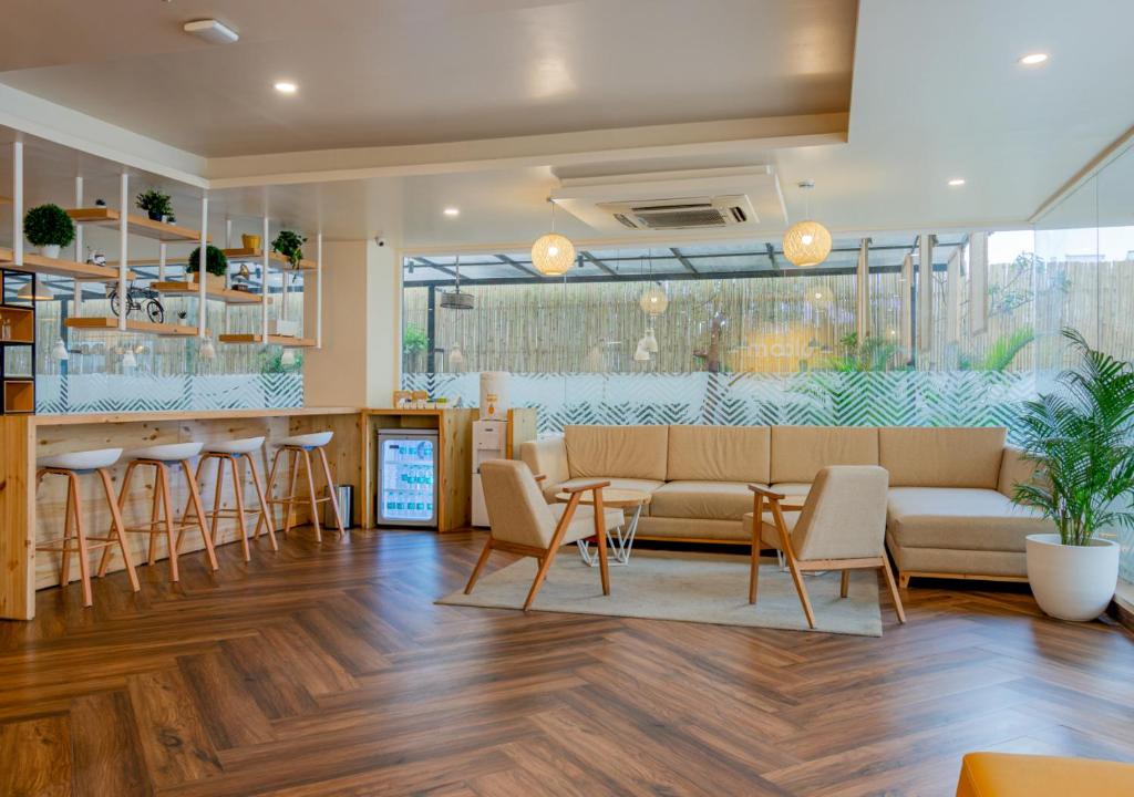 Posezení v ubytování Bloom Hotel - HITEC City