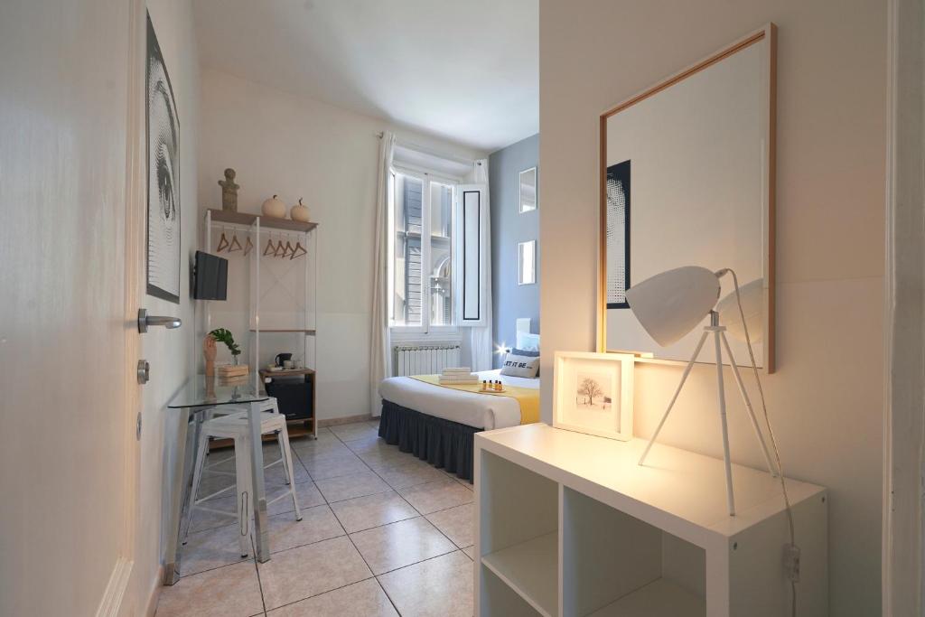Posteľ alebo postele v izbe v ubytovaní 3B Bed & Breakfast Firenze Centro