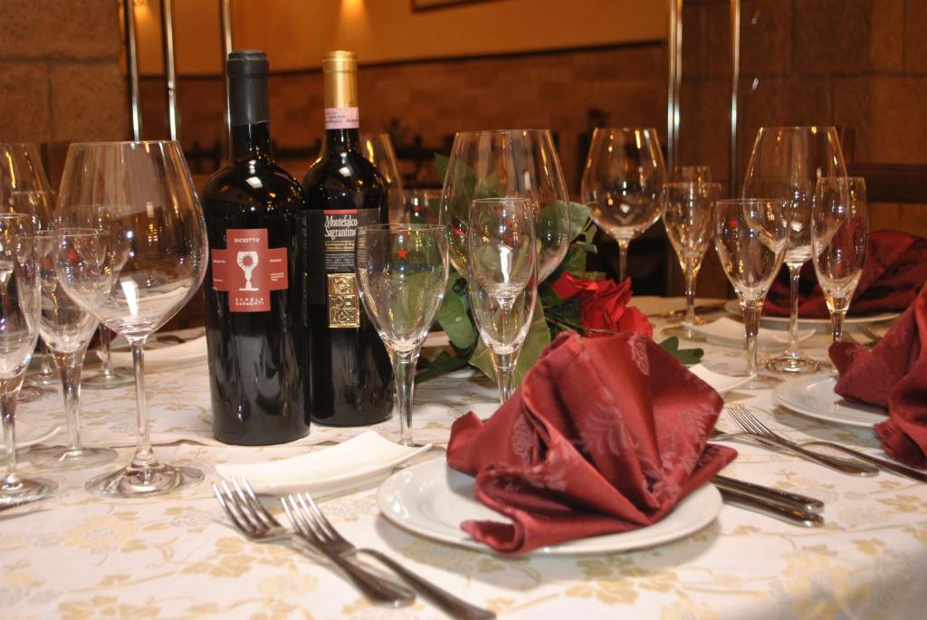 Nápoje v ubytování Auberge Gaglioti