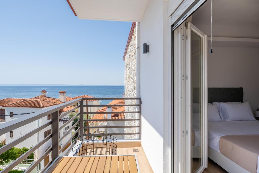 Balkón nebo terasa v ubytování Aiora Suites