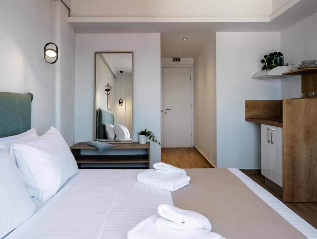 Aiora Suites by Booking Kottas - Deluxe Double Room With Balcony