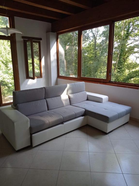 Posezení v ubytování Casa dei Faggi