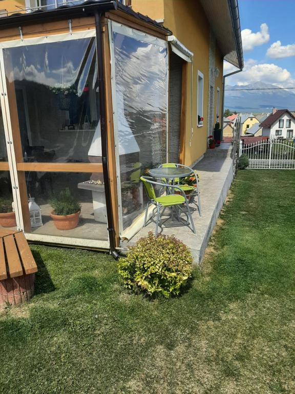 Zahrada ubytování Privat Jana