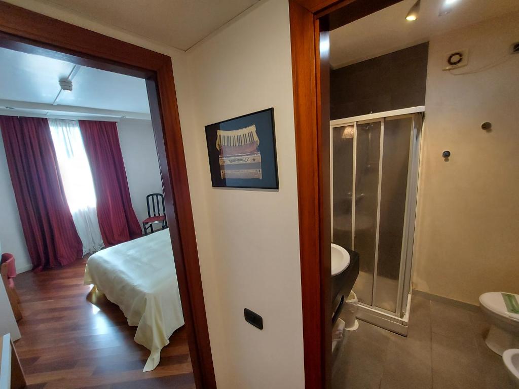 Koupelna v ubytování Hotel Posta 77